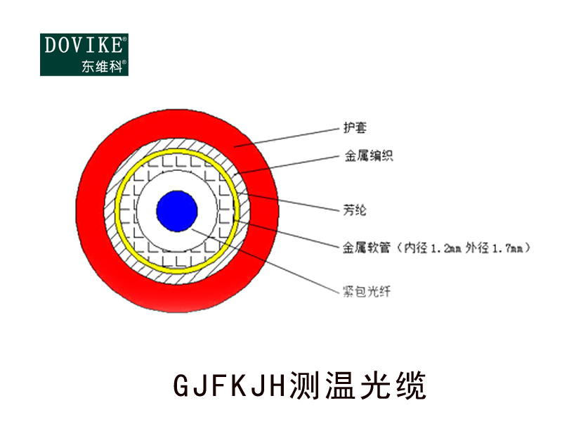 感温光缆 GJFKJH铠装多模单芯测温光缆 光纤感温主机---江苏东维通信科技有限公司
